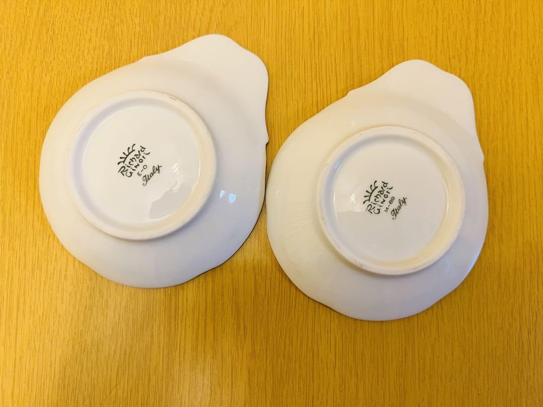 Amazon.co.jp: リチャード ジノリ ミニプレート柄違い2枚セット